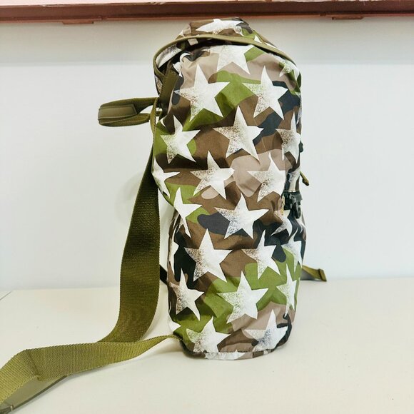 VALENTINO GARAVANI SOFT SHELL ARMY GREEN CAMO STARS BACKPACK UNISEX ITALY main image 5